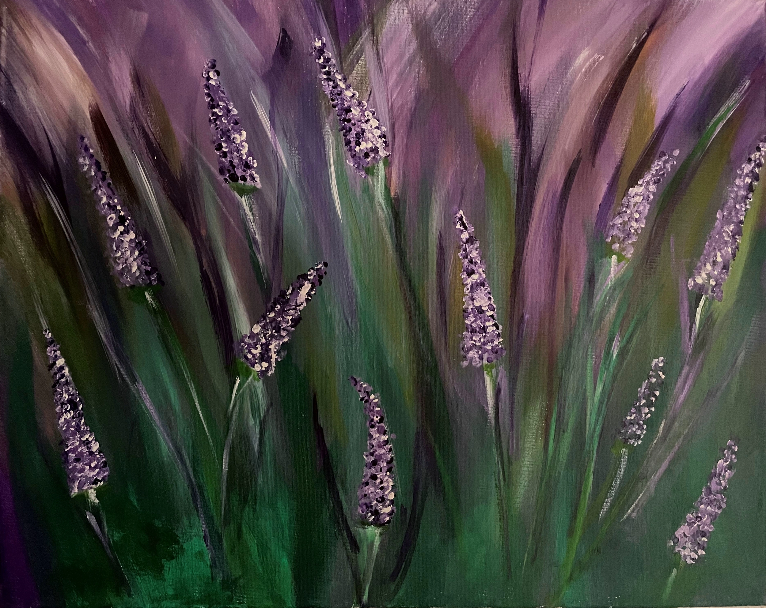 Hobbyschilderijen -Lavendel in bloei